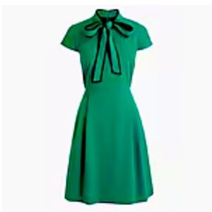 NWOT: J.crew Tie-Neck Dress in 365 Crepe Size 12